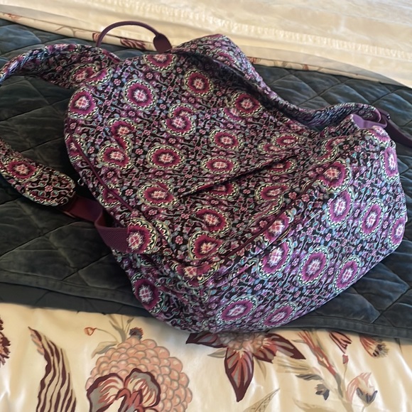 Vera Bradley Purple Paisely Backpack - Picture 3 of 6